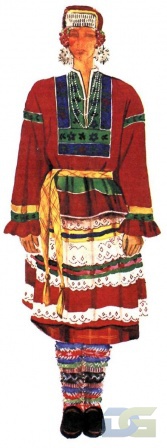 Нижегородский костюм с понёвой.