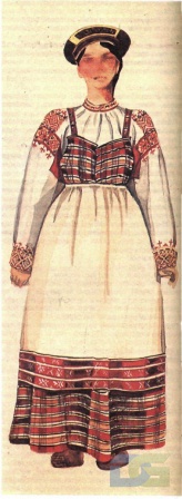 Рязанский костюм с сарафаном.